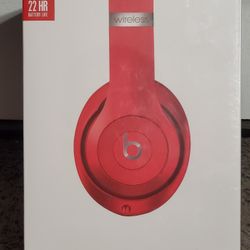 Red Beats Studio 3 Headphones