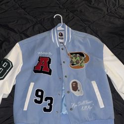 BAPE Crazy Patch Varsity Jacket 