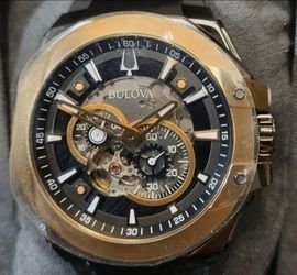 Bulova Marc Anthony Maquina Men’s Watch - Skeleton Dial Statement Watch