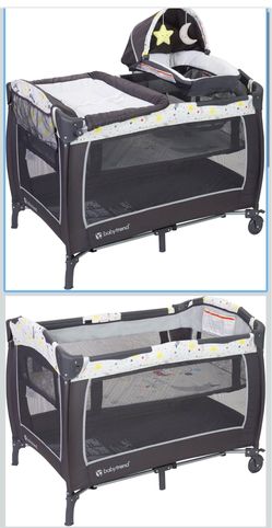 Gray baby play pen