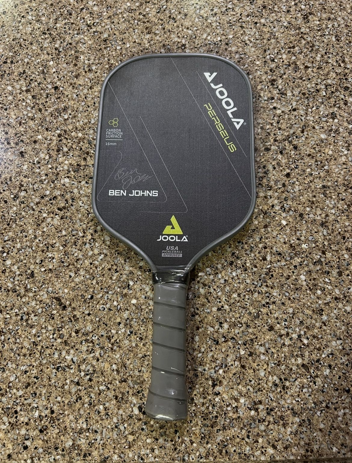 Joola Ben Johns Perseus CFS 16mm Carbon Pickleball Paddle Green 18516