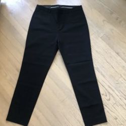 Banana Republic Sloan in Black Power Stretch Slim Ankle Crop Pants 10