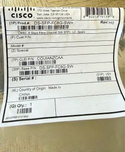 Cisco DS-SFP-FC8G-SW 8Gbps Fibre Channel SFP+