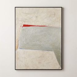 Cb2 Textured Canvas Abstract Art