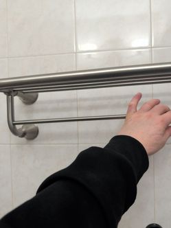 Shelf and holder towel