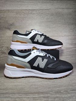 New Balance Golf Shoes 997 G Mens Size 10 Black / Grey Spikeless Brand New