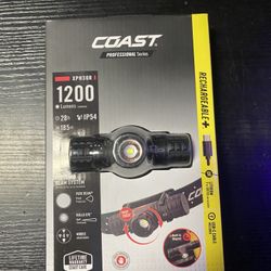 Coast XPH30R 1200 Lumen Rechargeable Dual Power Magnetic LED Headlamp