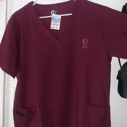 2 Wine Burgendy Scrubs For $12
