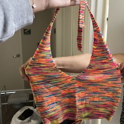 Rainbow Halter Top