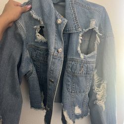Women’s Cropped Jean Jacket 