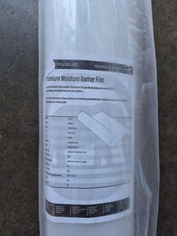 Vinyl Moisture Barrier Underlayment  👌