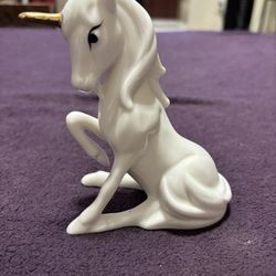 Enesco White Unicorn Porcelain Ceramic Unicorn 