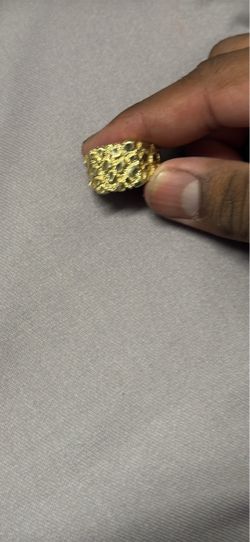 10kt  nugget ring