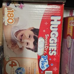 Huggies Snug And Dry Plus 180ct Size4