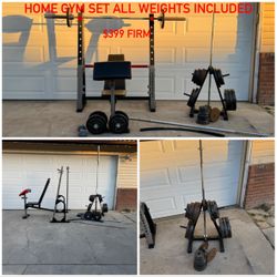 Home Gym Set All Weights Included