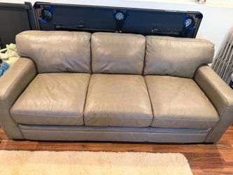 Living room set genuine leather