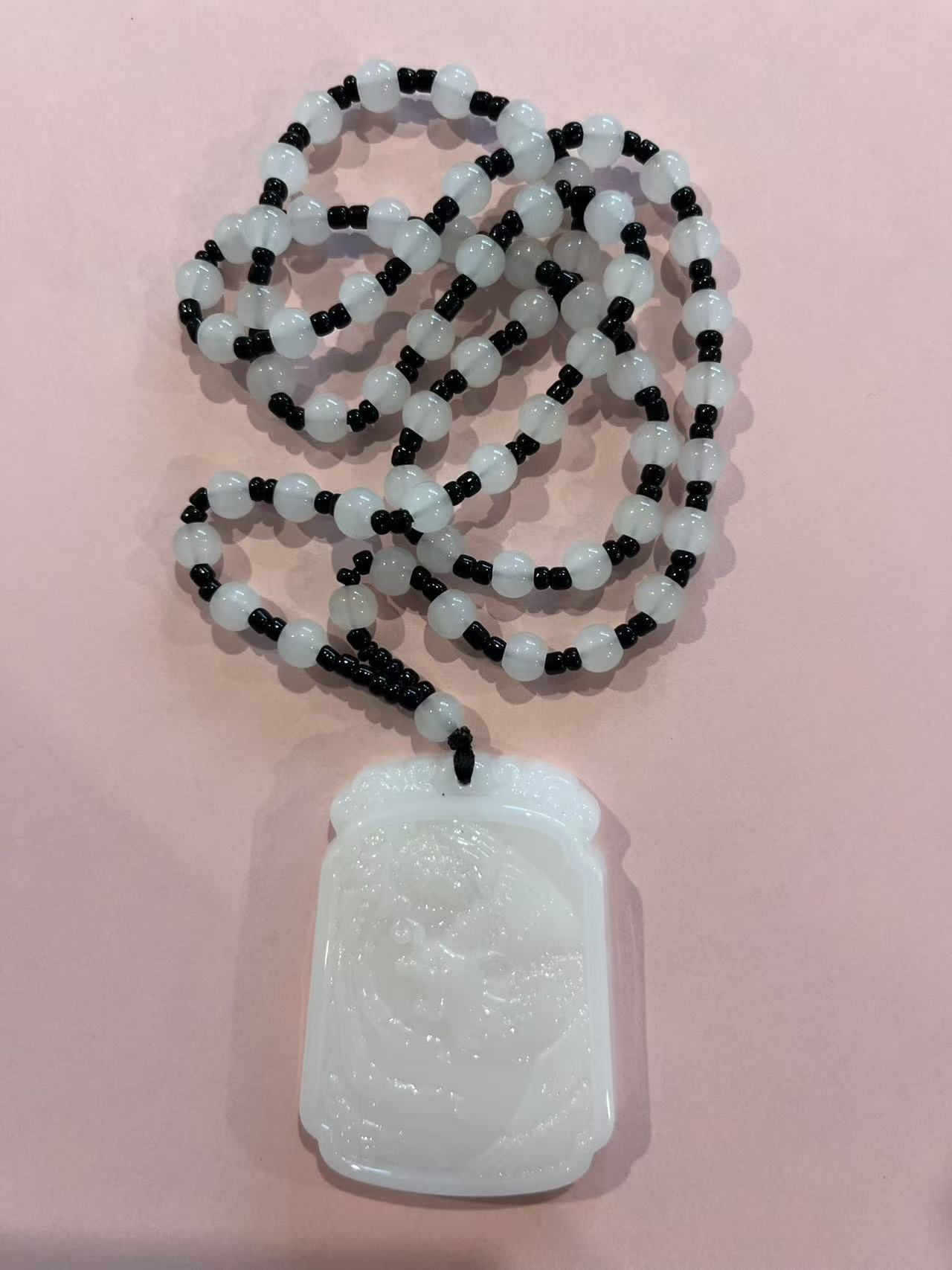 Natural Burmese Jade Dragon Pendant Necklace, Hand-carved, Stylish and Charming Jewelry Accessory, Amulet, Lucky Gift