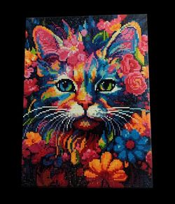 Cat diamond art painting