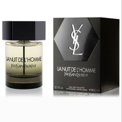 LA NUIT DE L'HOMME YSL Eau De Toilette 3.3 Oz