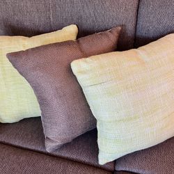 Throw Pillows - Set of 3 (~17”x17”)