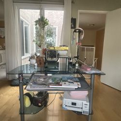 Glass Desk 
