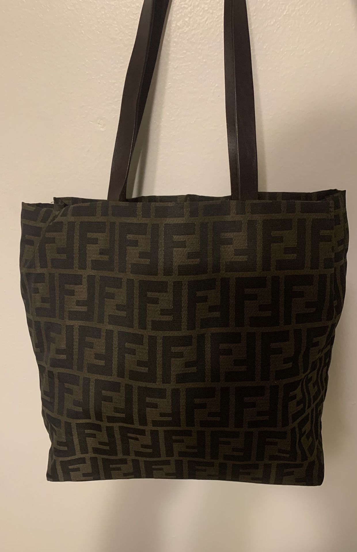 FENDI ZUCCA CANVAS TOTE BAG Authentic