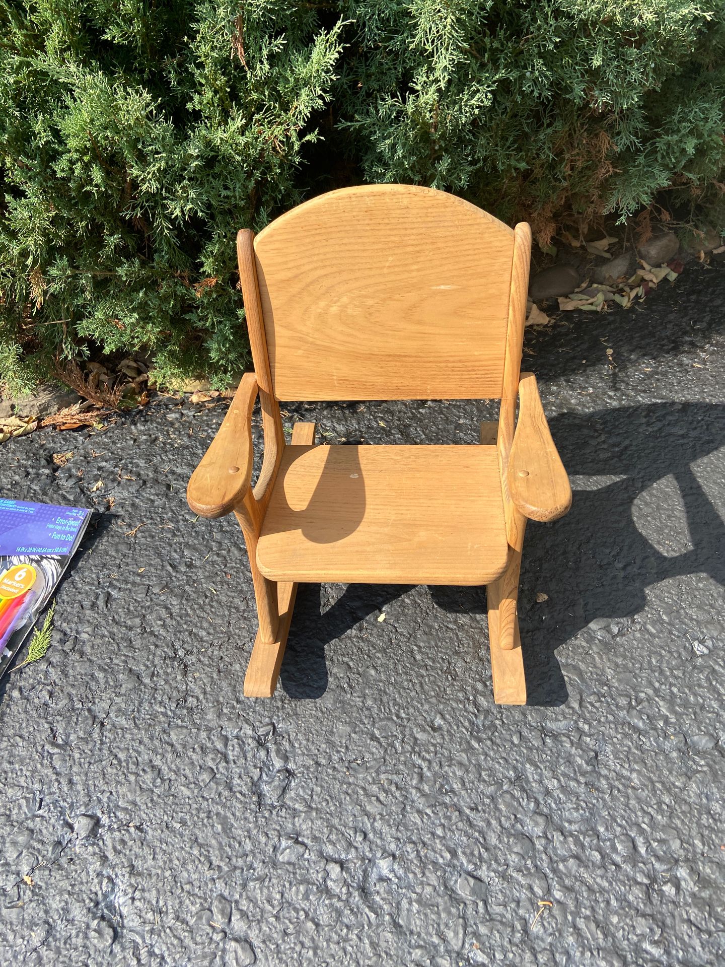 Child’s rocking chair wood