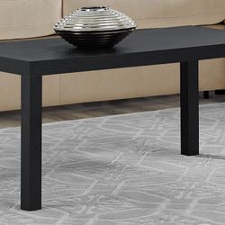 Living Room Coffee Table, Black