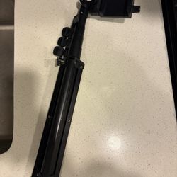 Black Adjustable Tripod with Phone Mount