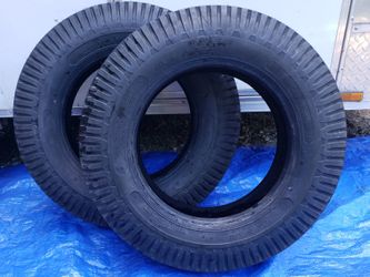Pair of ALT8/--17.5 STA Super Transport LT tread truck / industrial equipment tires