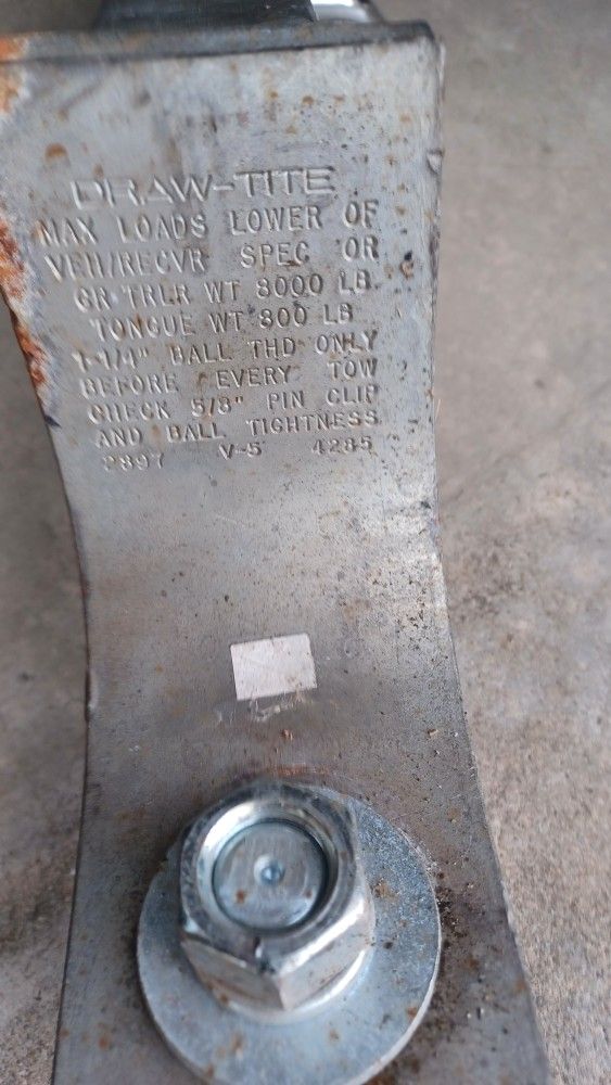 Very Nice Heavy Duty Trailer Hitch Receiver Stinger Solid Core