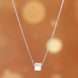 Aurora Fantasy Crystal Square Candy Neck