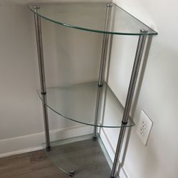 Three Tier’d Glass Corner Shelf