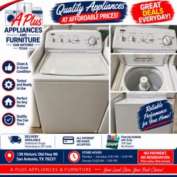 White Top-Load Washing Machine