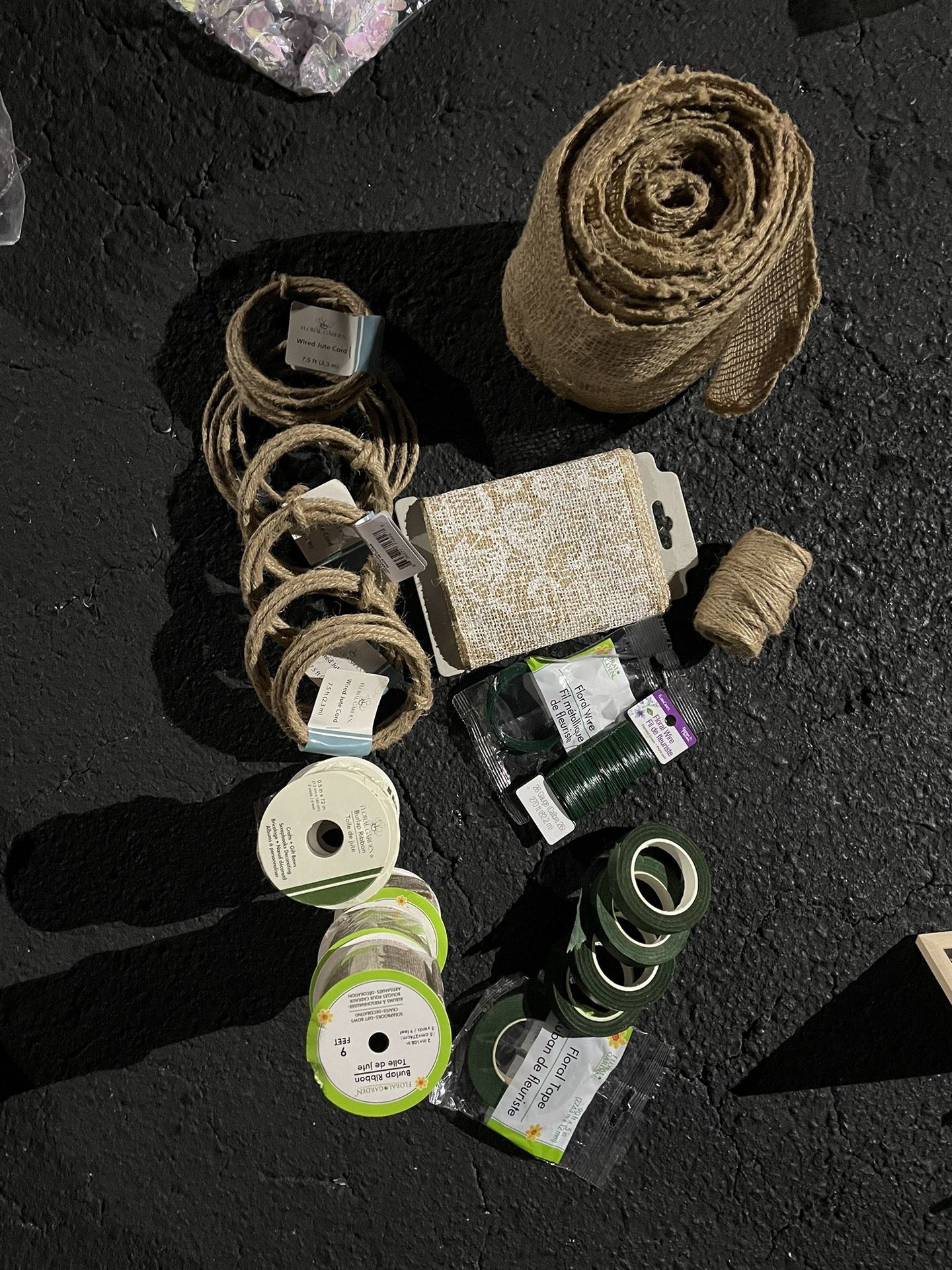 Wedding Bouquet Making Kits (burlap & Flower Wire/Cord)