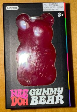 Needoh Gummy Bear Pink Squishy Toy