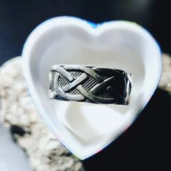 .925 Mexican Silver Ring Size 12"