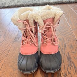 Girls Cat & Jack Snow Boots Size 1