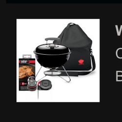 Weber Smokey Portable Grill With Cover And iGrill mini
