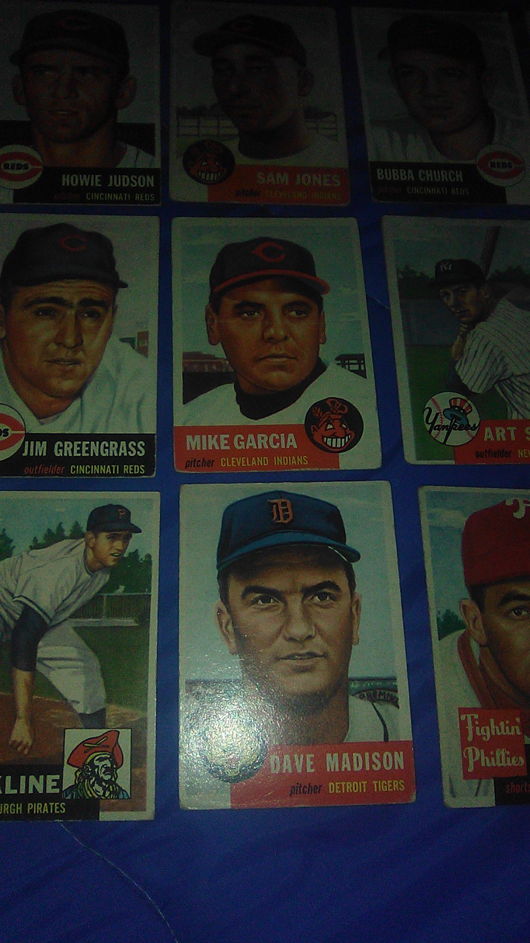 1953 Topps baseball cards original.