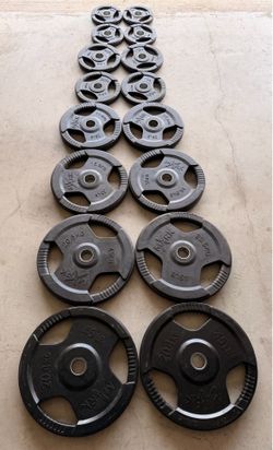 Rubber coated weight plates