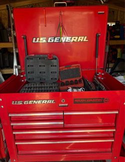U.S. General Tool Box with Tools