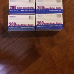 800 Xpressit 4x 200 Ruled Index Cards Ruled Front/Plain Back