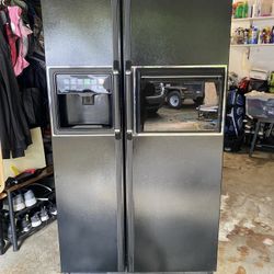 GE profile black Side By Side