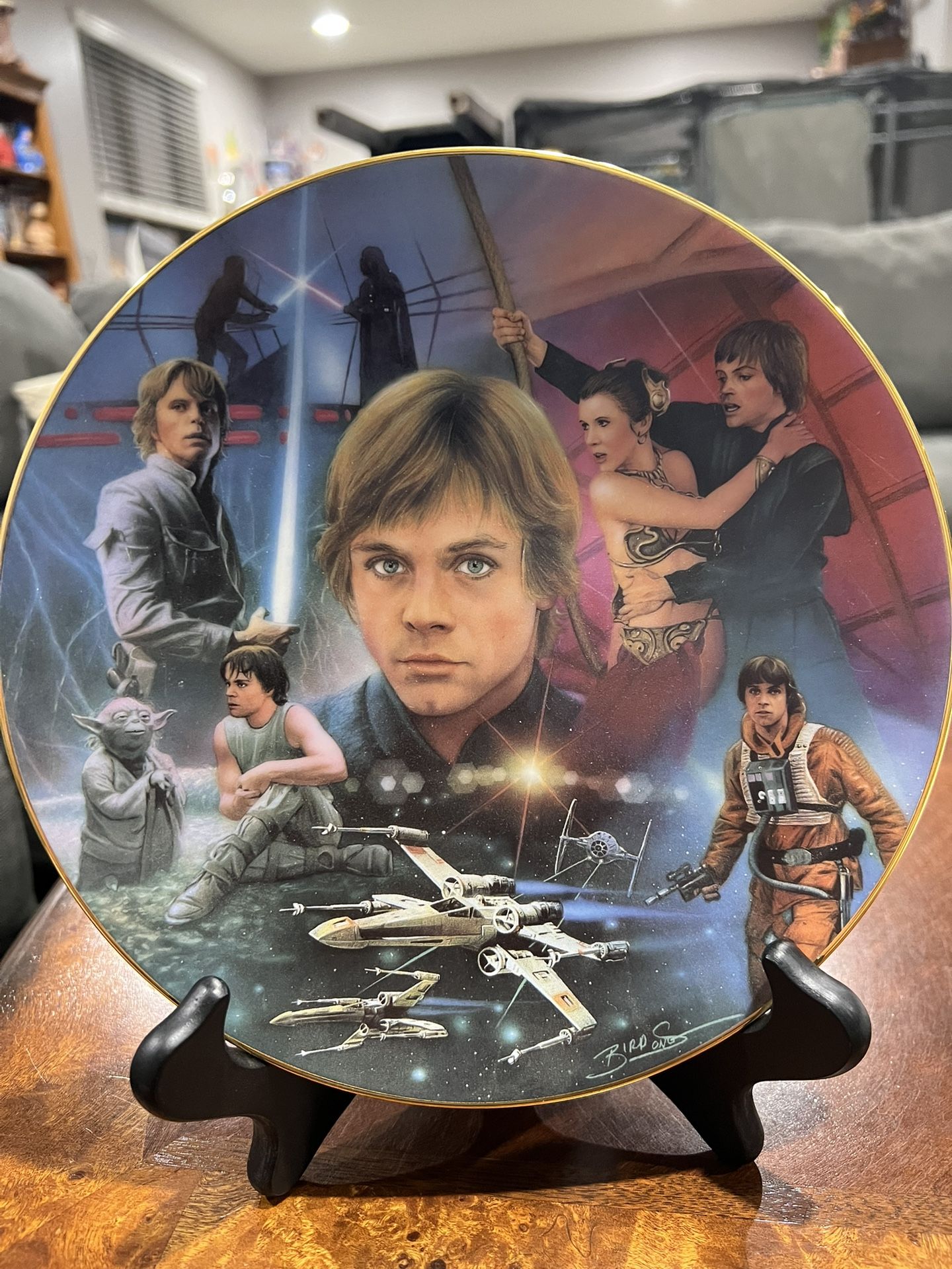 Vintage Collector Plate 1996 Star Wars Luke Skywalker The Hamilton Collection