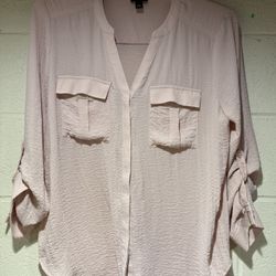A.N.A Pale Pink Blouse - Size L