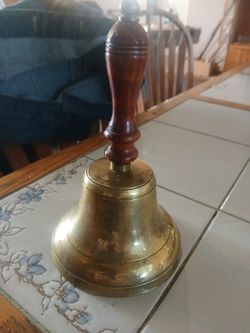 BRASS SCHOOL BELL