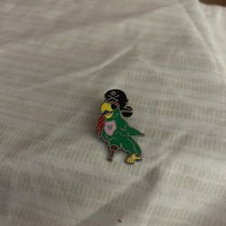 Green pirate parrot hidden Mickey pin