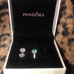 HALO ROUND SILVER PANDORA SET