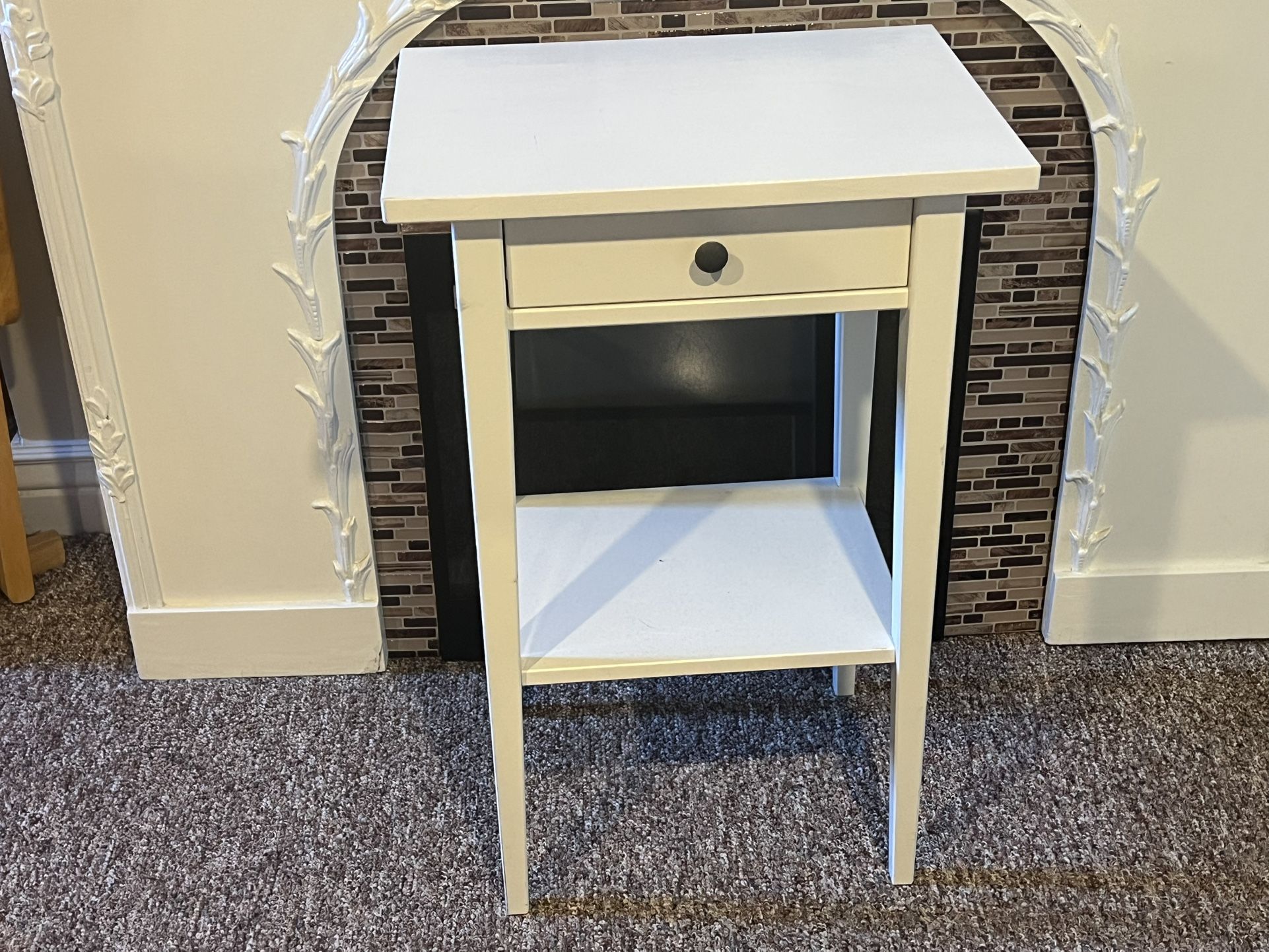 Small Table White End Table